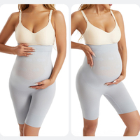 FF4434 cómoda cintura alta embarazo maternidad ropa interior debajo del vestido Boyshorts soporte suave bragas de maternidad