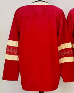 Jersey Hoki Es Grosir 87 #   Seragam Tim Pria Sidney Cro Sby Red Canada Jahitan - Product Image 5