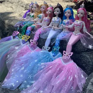 Дешевая популярная Стильная Пластиковая Заводская кукла 45 см, красочная кукла для девочек, кукла для детей bjd