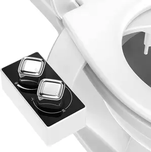 Groothandel clear rear wc bidet-Baycenn 2022 Beste Toilet Attachment Dual Intrekbare Nozzle Verse Water Non Elektrische Clear Rear Bidet