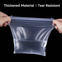 Sacs en plastique transparent PE personnalisés, refermables, multi-usages, pour l'emballage