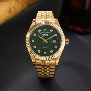 <span class=keywords><strong>Reloj</strong></span> de Cuarzo de Acero Inoxidable de 41 mm <span class=keywords><strong>con</strong></span> Esfera de Diamantes, Calendario, Manecillas Luminosas y Resistente al Agua - Product Image 3