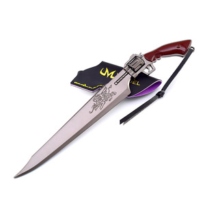 <span class=keywords><strong>Final</strong></span> <span class=keywords><strong>Fantasy</strong></span> VIII Cool Metal Gun Blade Arma Modelo Juguete Espada Acero Hoja abierta Seguridad Juguete Cuchillo Artesanía Decoración - Product Image 1