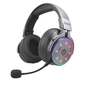 2025 OEM nhà máy sản phẩm mới chất lượng cao 2.4G + BT + 7.1 chơi game tai nghe với RGB ánh sáng hỗ trợ biểu tượng tùy chỉnh - Product Image 1