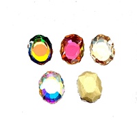 50 adet/torba fabrika fiyat 5A kaliteli mücevher ayna cam ütüyle yapışmayan kristal Flatback K9 Nail Art Rhinestones