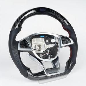 Volant en cuir perforé LED carbone d'usine pour Mercedes SLS <span class=keywords><strong>AMG</strong></span> – Amélioration automobile – Vente directe usine – Remise exceptionnelle – En stock - Product Image 2