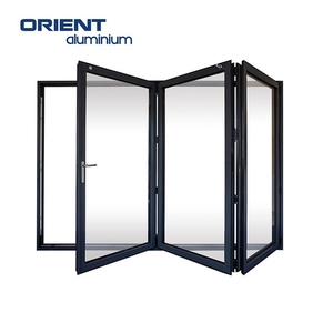 Puerta Plegable de Aluminio de Doble Vidrio para Exterior, Tipo Acordeón, Precio de Fábrica - Product Image 5