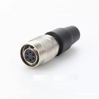 Connecteur mâle de montage sur câble pour caméra industrielle HRS, série HR10A, de marque originale, pour prise circulaire HR10A-7P-6P à 6 broches