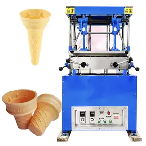 2 molds pressing ice cream cones forming machine ice cream cone tray maker