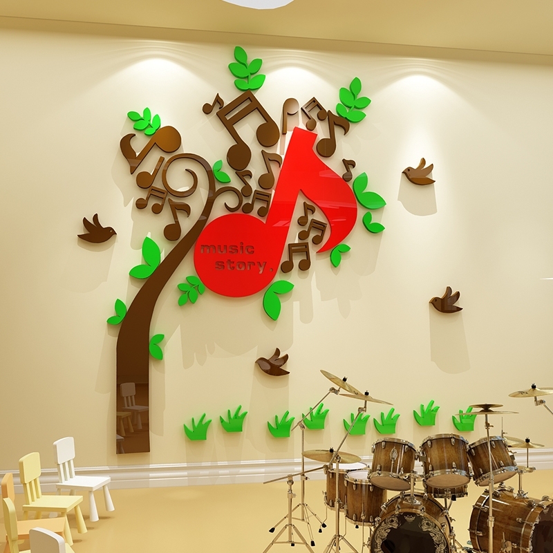 Árbol de música rosa