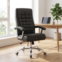 Chaise de bureau en cuir confortable pour une expérience d'assise optimale