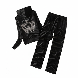 Dernier style de survêtements en strass pour femmes Services OEM Survêtements en strass pour femmes Top fabricant Survêtements en strass pour femmes - Product Image 1