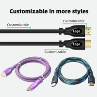 Câble HDMI normal WISTAR en gros, mâle-mâle, plaqué or, PVC, 1,5 m, 4K pour moniteur et projecteur, PC de jeu