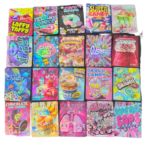 In Stock Boxes Printing Different Surface Effect Boxes 3.5g <strong>Myler</strong>/ <strong>Bag</strong> and Box Mylar <strong>Bags</strong> Packaging Set - Product Image 1