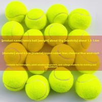 Balle de tennis en caoutchouc authentique d'usine, modèle 641, pour débutants, entraînement professionnel, compétition amateur, durable, haute élasticité