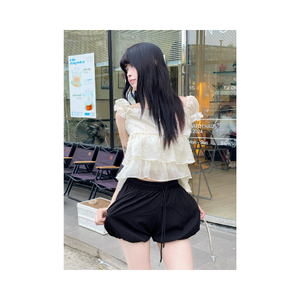 Shorts para Mujer, Cintura Elástica, Estilo Globo, Material Suave, Artículo en Existencia, Proveedor y Fabricante de Vietnam, Muestra Gratuita - Product Image 3