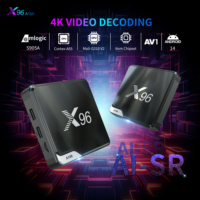 A100 Amlogic S905A Octa Core 4K Dual Wifi 2T2R MIMO AI-SR Android 14 6nm Chipset Stable Rapide Grand BT RCU
