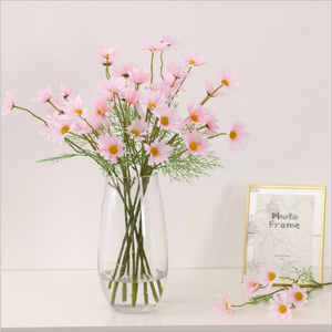 Camomilla artificiale fiori per la decorazione della casa 6 teste di seta finta <span class=keywords><strong>margherita</strong></span> con forchette per il Natale di Halloween di nuovo a scuola - Product Image 2