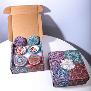 Bougie d'aromathérapie boîte-cadeau romantique amant cadeau d'anniversaire tasse en verre bougie de soja parfum ornement - Product Image 1