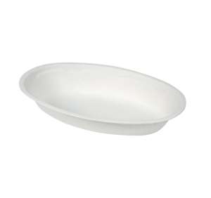 29oz Bagasse Oval Bowl Disposable Biodegradable <b>Microwave</b> Safe Heat Resistant Durable <b>Container</b> - Product Image 1
