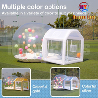 Trampoline gonflable en PVC maison à bulles tente dôme transparent équipement de mariage et d'amusement maison en cristal pour enfants