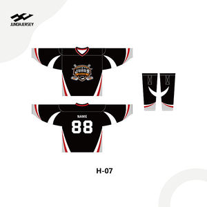 เสื้อกีฬาฮอกกี้น้ำแข็งพิมพ์ลายซับลิเมตโพลีเอสเตอร์ชุดฮอกกี้ออกแบบได้ตามต้องการ - Product Image 3