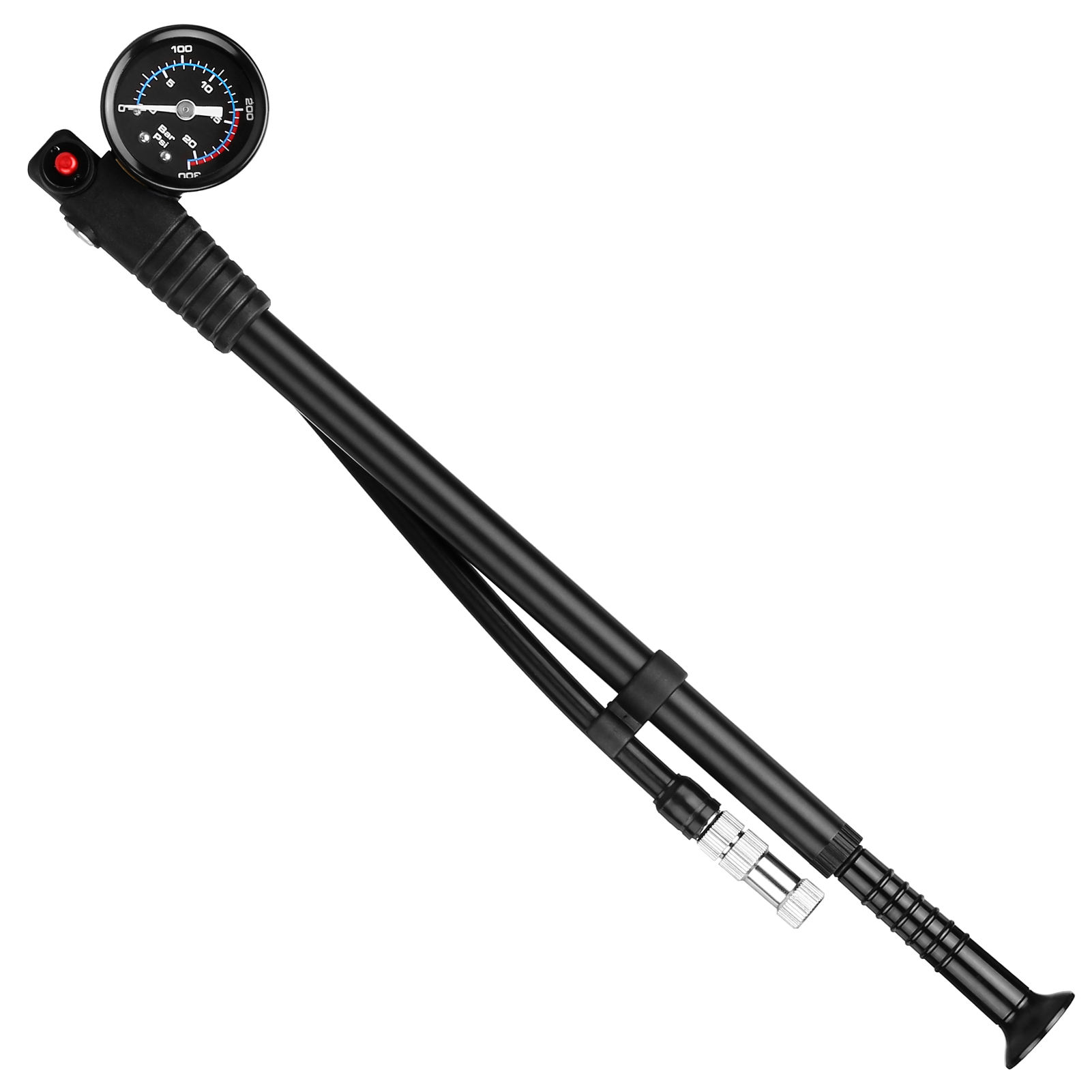 Shock Pump High Pressure 300 PSI Air Pump Presta Schrader Valve