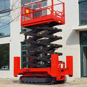 RST L049 Platform kerja Aerial pria, Lift gunting mendorong sendiri kecil hidrolik listrik 4m 6m 8m 10m 12m 14m Genie JLG - Product Image 2