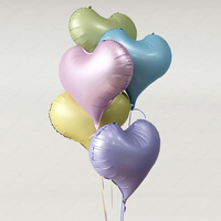 Ballons en feuille métallique en forme de cœur en gros - Décorations de fête pour la Saint-Valentin, les anniversaires, la fête des mères, Halloween (22 pouces)