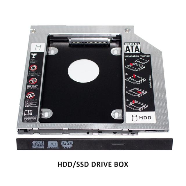 Aluminium 12.7mm 2nd Hard Drive Disk Caddy Bracket Adapter Second 2.5inch Hdd Caddy Laptop