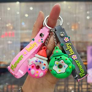 Porte-clés en PVC Animal exotique drôle abstrait bâton en bois personne requin pendentif porte-clés - Product Image 4