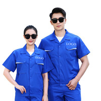 Tenue de travail à manches courtes pour hommes et femmes, uniformes de travail de haute qualité, usine, logistique, garage, mécanique