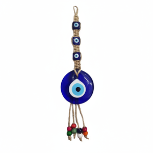 Ornement Macrame Evil Eye 29x7cm Article décoratif pour la maison - Product Image 2