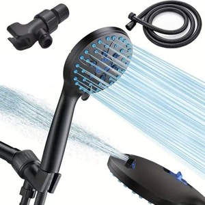 Adjustable Filtered Shower Head with Handheld 9 Unique <b>Sprayer</b> Function Rainfall Head Detachable High <b>Pressure</b> Showerhead - Product Image 1