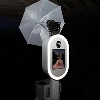 Nouvelle Cabine Photo Portable 2026 pour iPad et Appareil Photo avec Anneau Lumineux Métallique Professionnel pour Mariages et Événements, avec Flight Case