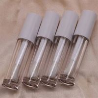 Grand applicateur unique Tube de brillant à lèvres transparent Tubes de brillant à lèvres roses avec gros tubes de brillant à lèvres marque privée