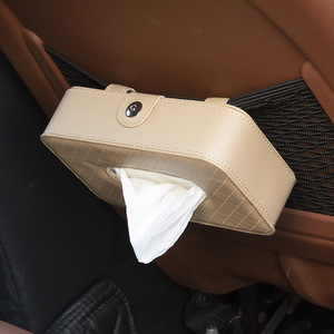 Boîte à mouchoirs de <span class=keywords><strong>voiture</strong></span> multifonctionnelle portable <span class=keywords><strong>en</strong></span> <span class=keywords><strong>cuir</strong></span> de luxe - Product Image 4