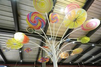 Décoration de magasin de bonbons, présentoir de bonbons, décoration de magasin de bonbons, arbre à sucettes, présentoir géant de bonbons, accessoires de décoration