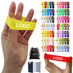 Bandas de resistencia de látex coloridas con logo personalizado para rehabilitación de extremidades y entrenamiento de fuerza. - Product Image 1
