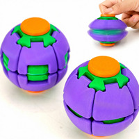 Balle Fidget Spinner Rotative Personnalisée à Pression, Jouet de Bureau Sensoriel Anti-Stress Gyro pour Enfants et Adultes, Cadeaux en Gros pour Fêtes