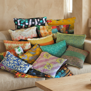 Housse de coussin vintage Kantha - Product Image 4