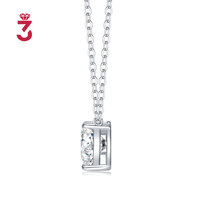 Collar con Colgante de Moissanita en Forma de Corazón Romántico, Plata de Ley S925, Cadena de Cable con Piedra Tallada en Corazón, Regalo para Mujer