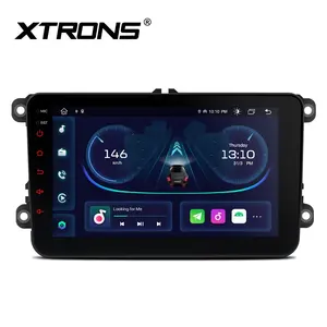 XTRONS 8 inç Android 12 AutoRadio 1 Din araç DVD oynatıcı oynatıcı VW Passat Polo Golf 5 6 Android radyo GPS navigasyon