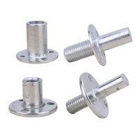 Vis de connexion pour colonne de lit M12 M20, écrou en fer, quincaillerie pour meubles, écrous