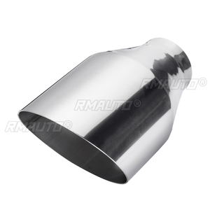 Embout d'échappement universel pour voiture 57mm-101mm, silencieux de tuyau d'échappement automobile, embout de sortie à coupe angulaire, entrée 2.25 pouces, 4 sorties - Product Image 3