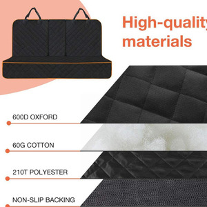 Funda impermeable para asiento de coche para perros, con base rígida, extensor de asiento trasero con ventana de malla, hamaca para mascotas para coches - Product Image 5