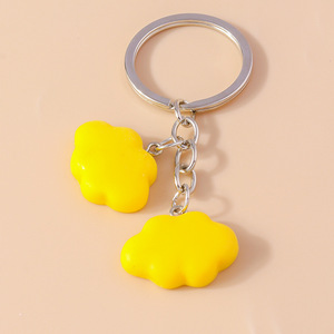 พวงกุญแจรูปเมฆ WenY Jewelry สไตล์การ์ตูนสดใส หวานละมุน เป็นธรรมชาติ ทำจากเรซิ่น - Product Image 4