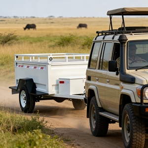 Remorque de camping-car aérodynamique personnalisable en forme de larme, élégante et spacieuse, pour les voyages de loisirs et les vacances en plein air - Product Image 3