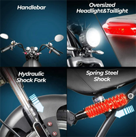 Entrepôt USA Entrepôt UE Citycoco Scooters électriques Scooter cyclomoteur électrique Moto électrique pour adultes Citycoco 3000w