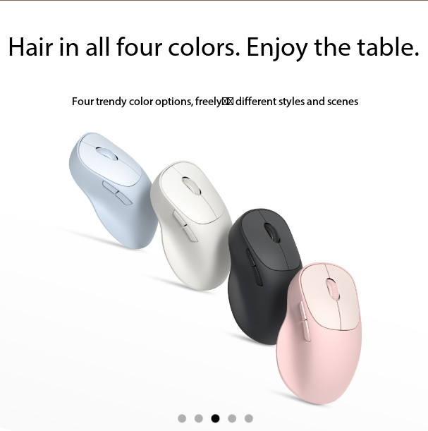 Mijia  Wireless Mouse 3 Colorful Comfort EditionSmart Houseware Products Dual-model, Triple-reel, Intelligent Control.